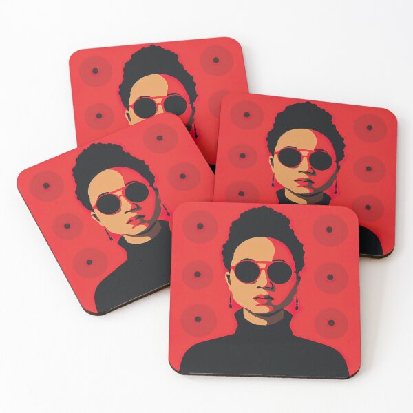 Item preview, bell hooks | Red minimalism designed and sold by ComicsFactory.