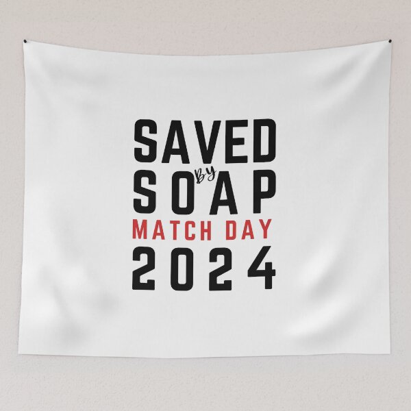 Item preview, Saved by S.O.A.P. 2024 Match Day Design designed and sold by MimsTees.