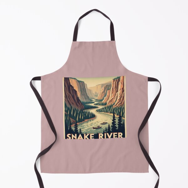 Item preview, Snake River retro travel poster designed and sold by VistaMar.