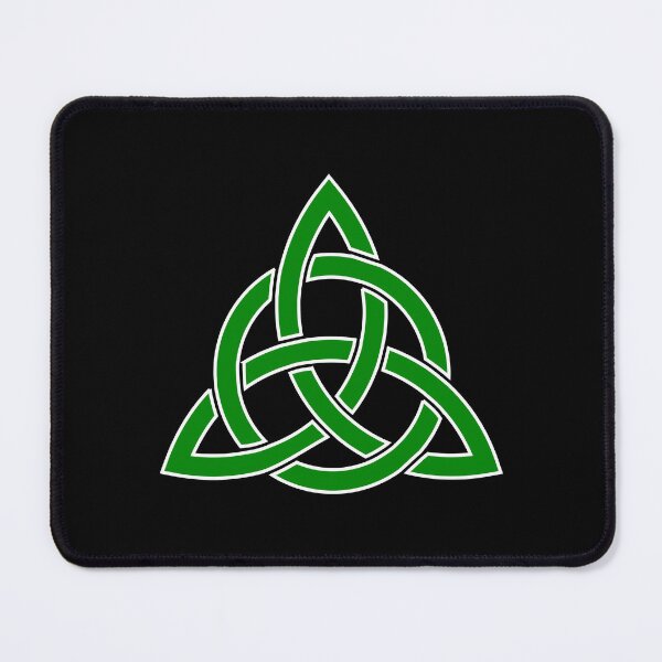 Item preview, Celtic Trinity Knot Green White designed and sold by Jeallan Designs.