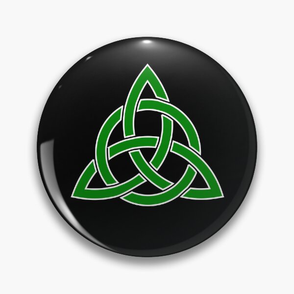 Item preview, Celtic Trinity Knot Green White designed and sold by Jeallan Designs.
