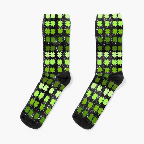Item preview, Four Leaf Clover Pattern on Space Background designed and sold by Shelley Loewnau-Jones Studio.
