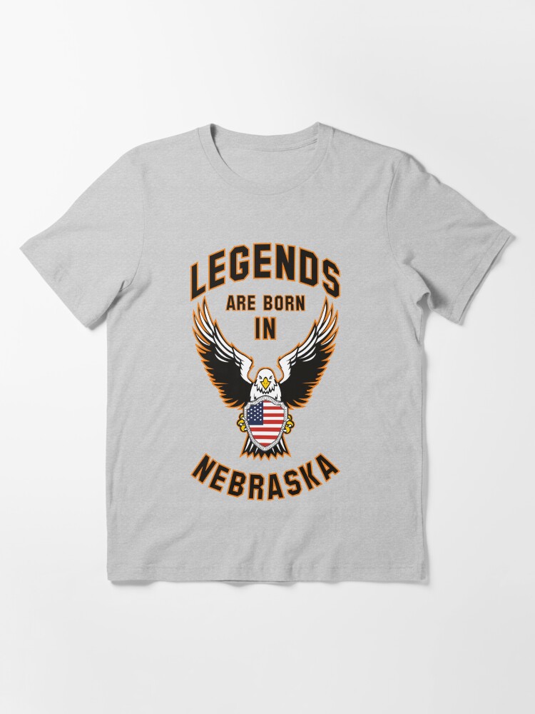 Alternate view of Legends are born in Nebraska Essential T-Shirt