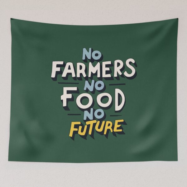 Item preview, Farmer Protest No Farmers No Food No Future 2 designed and sold by Psycho-Crazy.