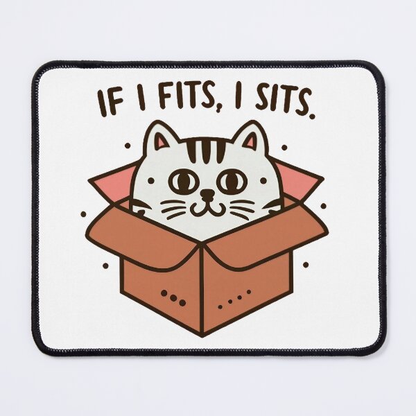 Item preview, If I Fits, I Sits - Cat in a box designed and sold by archiesacres.