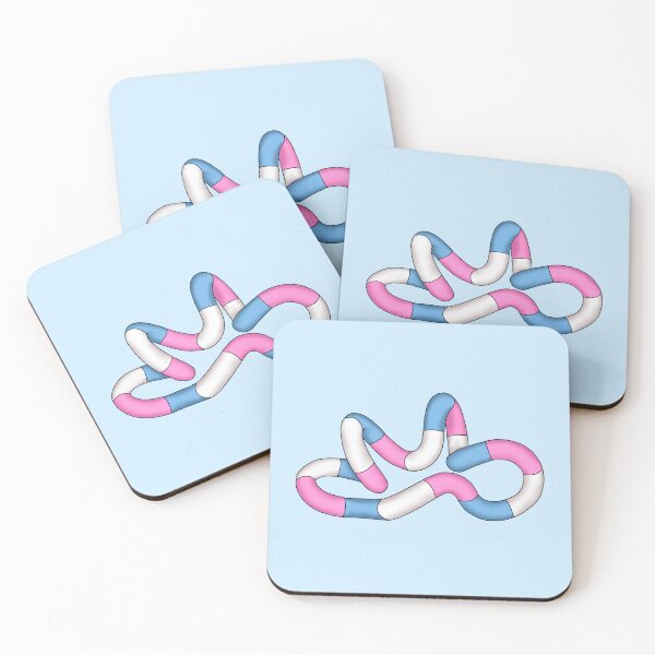 Item preview, Transgender pride tangle designed and sold by Fantistic  on Redbubble.