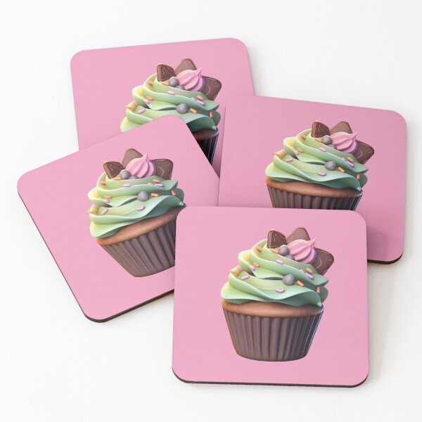 Item preview, Detailed decorated and sprinkled Cupcake designed and sold by NomNomSticker.