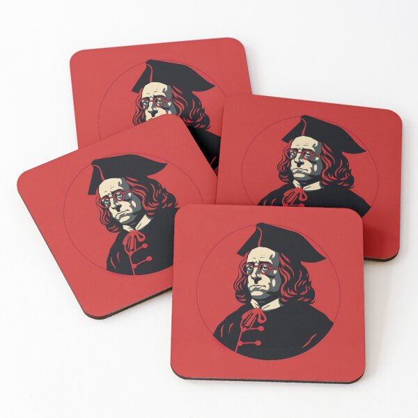 Item preview, Benjamin Franklin | Red minimalism designed and sold by ComicsFactory.