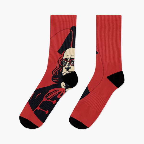 Item preview, Benjamin Franklin | Red minimalism designed and sold by ComicsFactory.