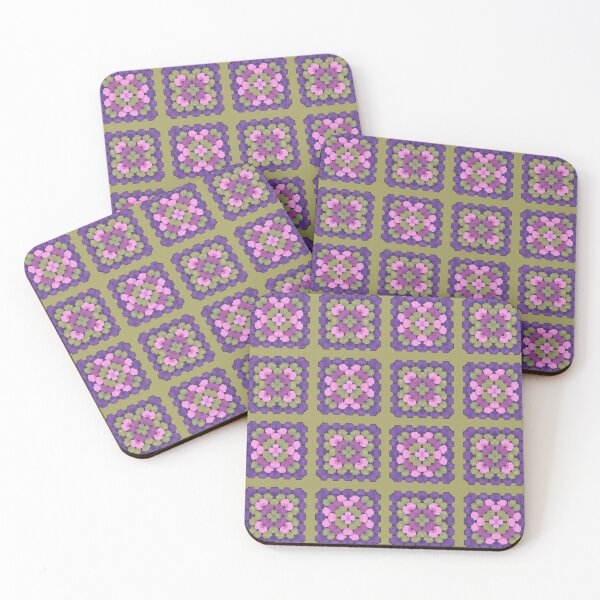 Item preview, Granny square plaid designed and sold by Heike Nedo.