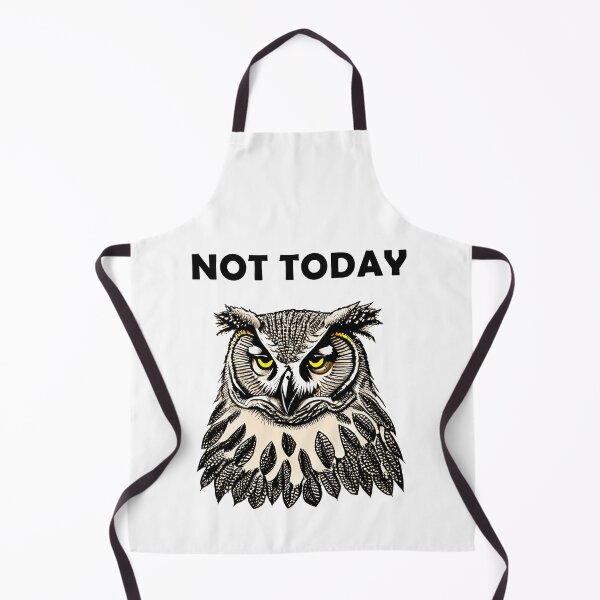 Item preview, Not today - grumpy owl. designed and sold by crumbs-of-life.