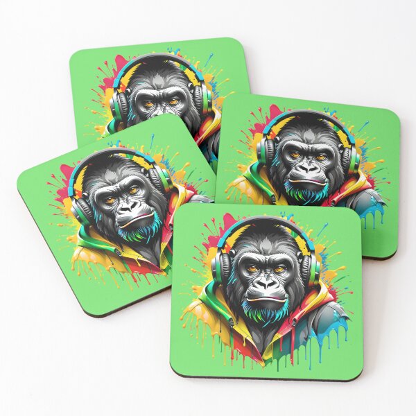 Item preview, Cool Graffiti Party Gorilla designed and sold by TheArtOfPat.