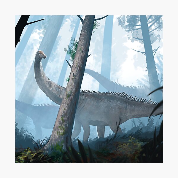 Item preview, Diplodocus in the woods designed and sold by Paleo-parallax.