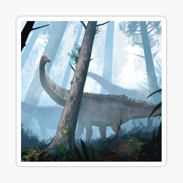 Item preview, Diplodocus in the woods designed and sold by Paleo-parallax.