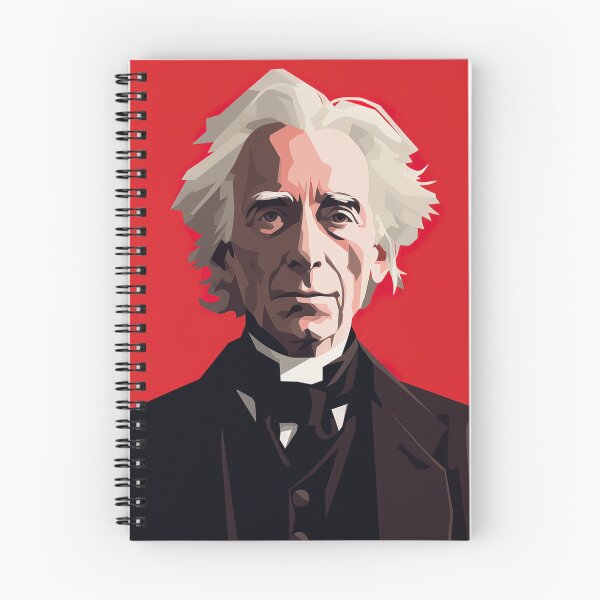 Item preview, Bertrand Russell | Red minimalism designed and sold by ComicsFactory.