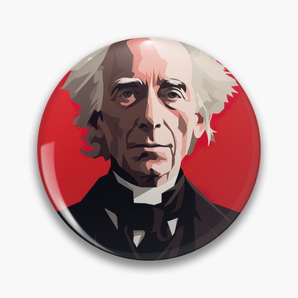 Item preview, Bertrand Russell | Red minimalism designed and sold by ComicsFactory.