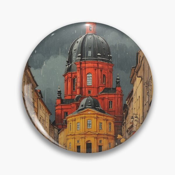 Item preview, Frauenkirche Dresden Germany Starry Night Vintage Travel Poster Art designed and sold by TravelersGems.