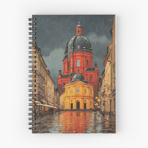 Item preview, Frauenkirche Dresden Germany Starry Night Vintage Travel Poster Art designed and sold by TravelersGems.