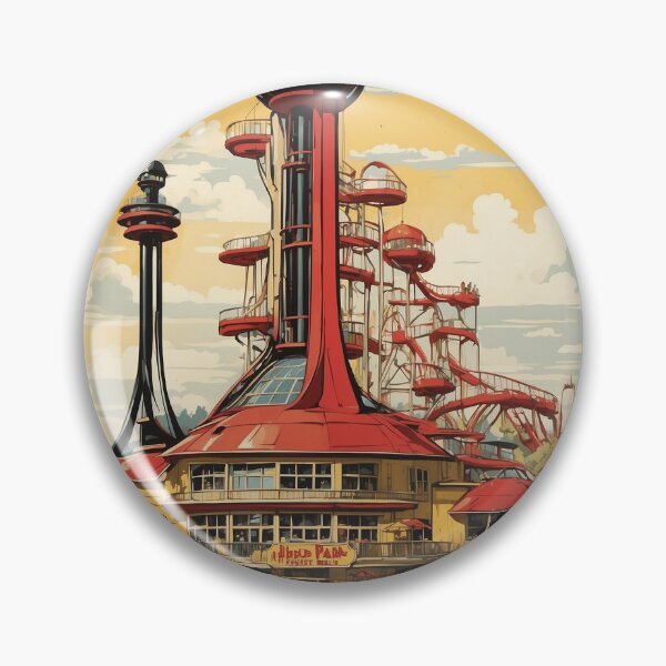 Artikelvorschau, Heide Park Resort Deutschland Starry Vintage Reiseplakatkunst entworfen und verkauft von TravelersGems.