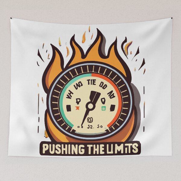 Item preview, Full Throttle Fuel Gauge with Fiery Backdrop designed and sold by NiftyWrx.