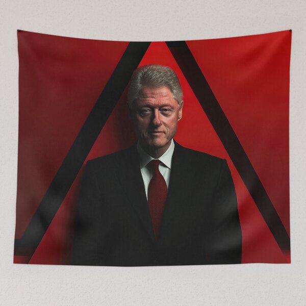 Item preview, Bill Clinton | Red minimalism designed and sold by ComicsFactory.