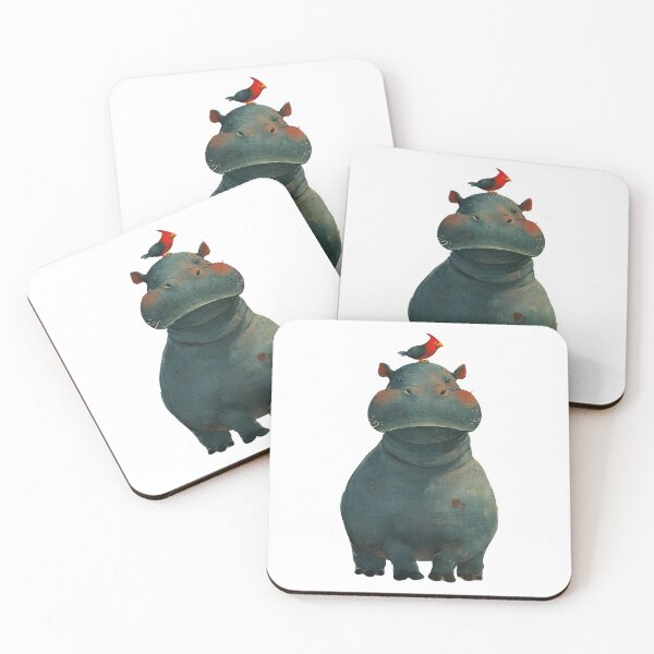 Item preview, Happy hippo designed and sold by 5minArtStudio.