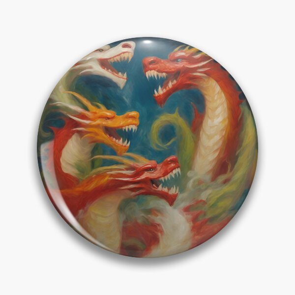 Item preview, red fire dragons  designed and sold by ohsopurposeless.
