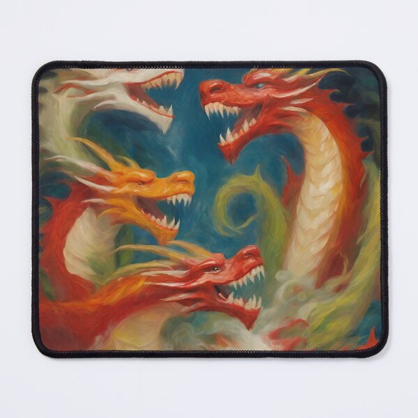 Item preview, red fire dragons designed and sold by ohsopurposeless.