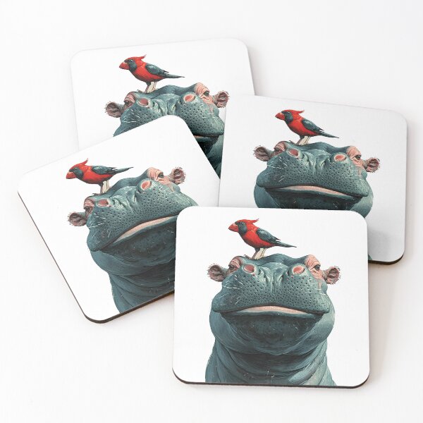 Item preview, Happy hippo designed and sold by 5minArtStudio.