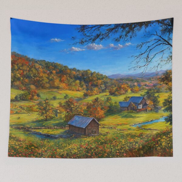 Item preview, Llanuras otoñales de Vermont designed and sold by Delemore Art.