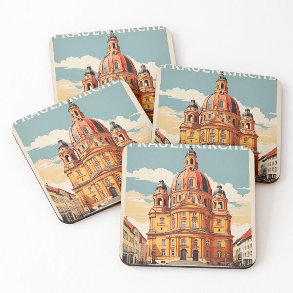 Item preview, Frauenkirche Dresden Germany Vintage Travel Poster Art designed and sold by TravelersGems.
