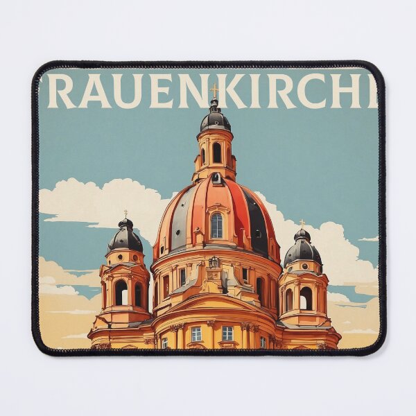 Item preview, Frauenkirche Dresden Germany Vintage Travel Poster Art designed and sold by TravelersGems.