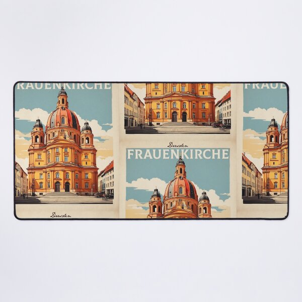 Item preview, Frauenkirche Dresden Germany Vintage Travel Poster Art designed and sold by TravelersGems.