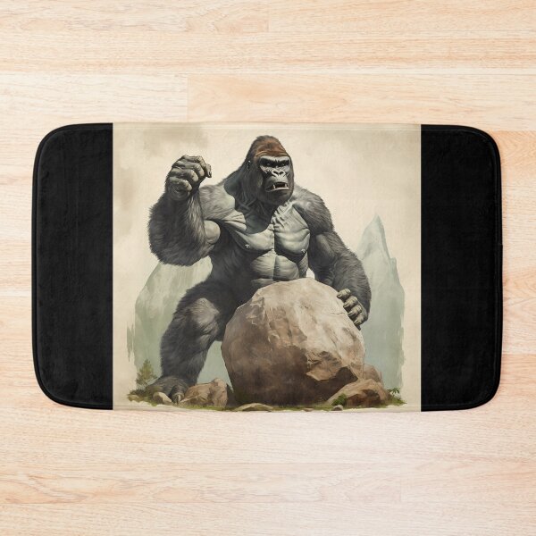 Item preview, Big Gorilla Holding A Rock designed and sold by ValueOfArt.