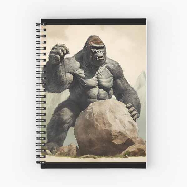 Item preview, Big Gorilla Holding A Rock designed and sold by ValueOfArt.