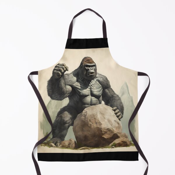 Item preview, Big Gorilla Holding A Rock designed and sold by ValueOfArt.