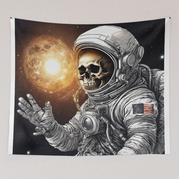Item preview, Skeleton Astronaut | Space Skull | Dystopian Art | Skull Astronaut Artwork | Fantasy Astronaut Skull  designed and sold by andrew758.