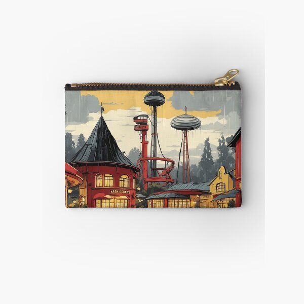 Artikelvorschau, Heide Park Resort Deutschland regnerische Nacht Vintage Reise Poster Kunst entworfen und verkauft von TravelersGems.