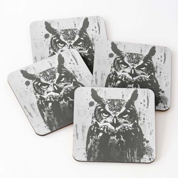 Item preview, Black and White Owl designed and sold by Earth Celebration Designs.