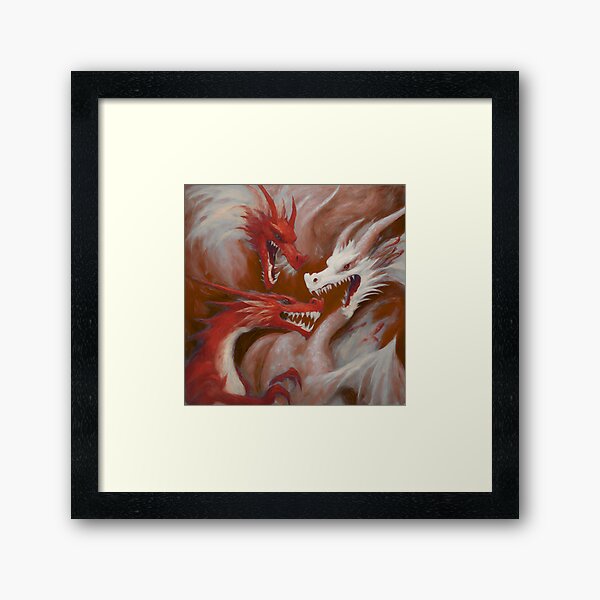Item preview, Three great dragons fighting designed and sold by ohsopurposeless.