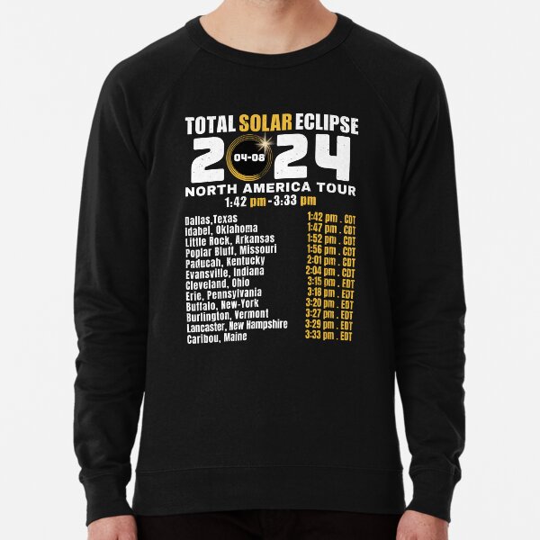 Item preview, 2024 Total Solar Eclipse North America Tour April 8th Path Of The Eclipse designed and sold by BelkaMed.
