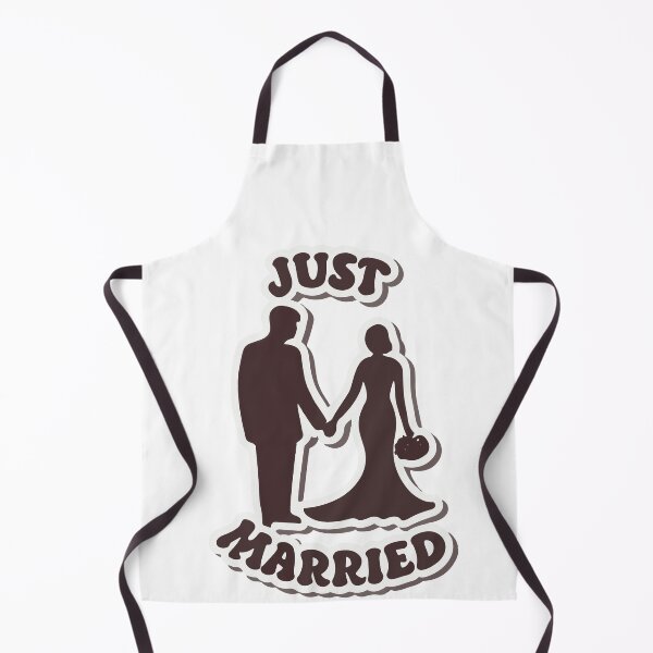 Item preview, Just Married - Bride and Groom Silhouette designed and sold by NiftyWrx.