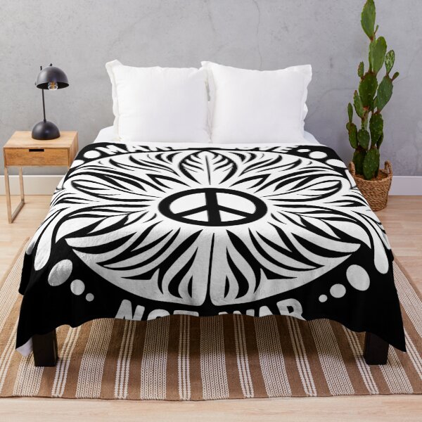 Artikelvorschau, Make love not war flower power hippie sign, peace sign  entworfen und verkauft von badbug.