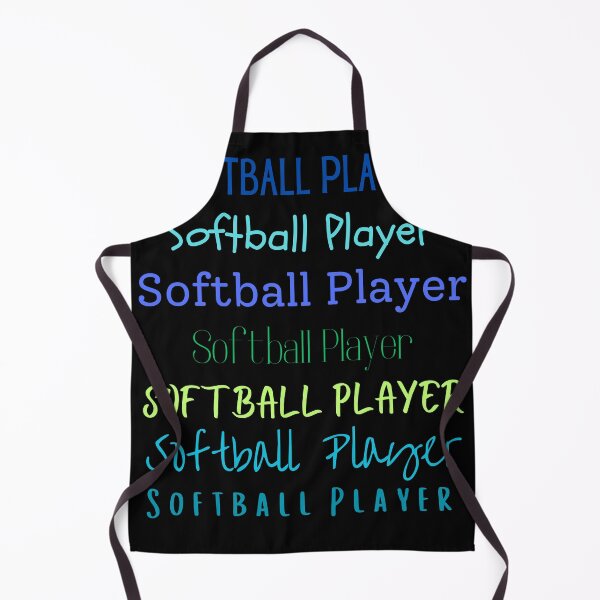 Item preview, Softball Player Coed Mens Womens Blue Green Sport designed and sold by IntoClearWater.