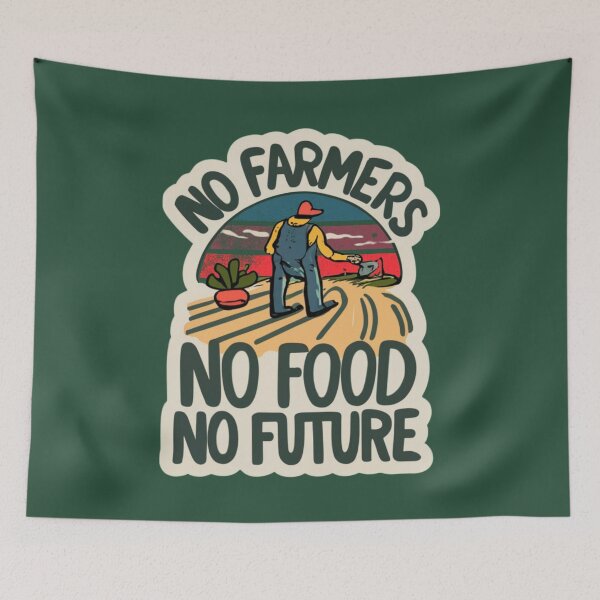 Item preview, Farmer Protest No Farmers No Food No Future 4 designed and sold by Psycho-Crazy.