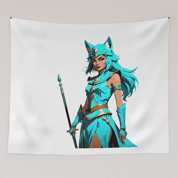 Item preview, Turquoise Rebel, Warrior Wolf Queen designed and sold by filusattila.