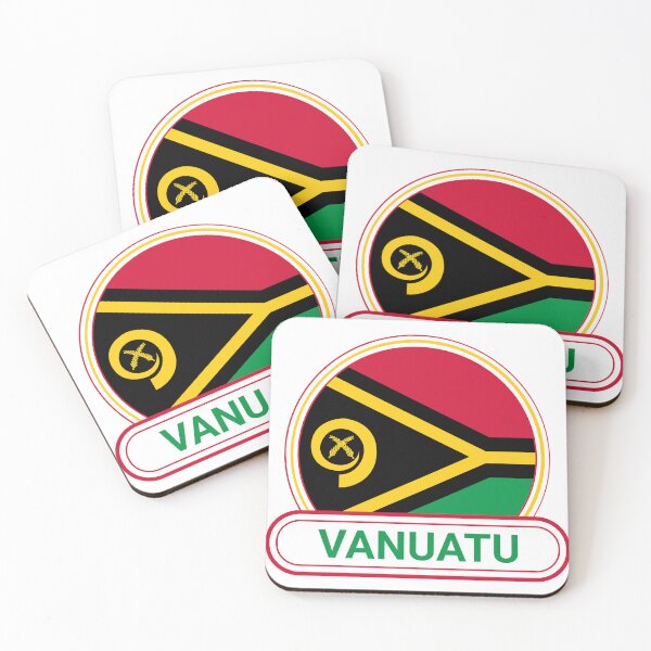 Item preview, Vanuatu Country Badge - Vanuatu Flag designed and sold by chrisrivait.