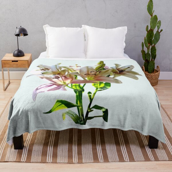 Item preview, Backlit Pale Pink Lilies designed and sold by Susan Savad.
