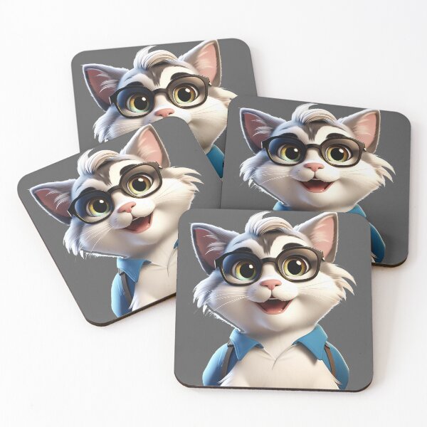 Item preview, Smart Cat With Glasses designed and sold by neworionsOrions.