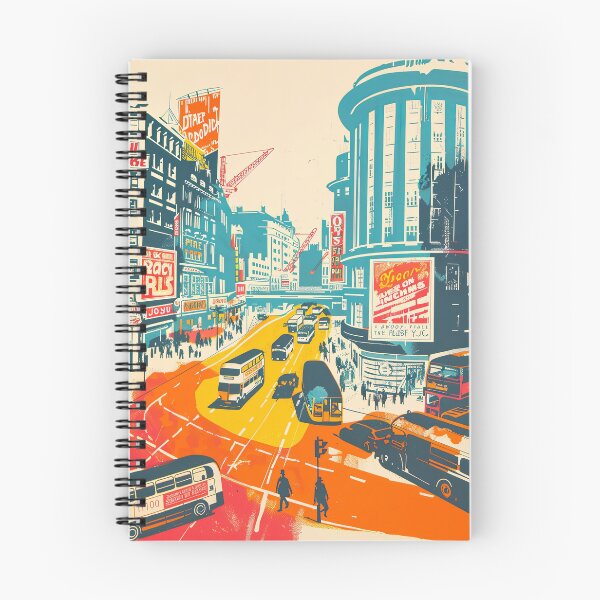 Item preview, Piccadilly Circus in Crimson and Cream designed and sold by Retro Type.